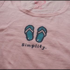 Life is Good Simplify Flip Flop Tank